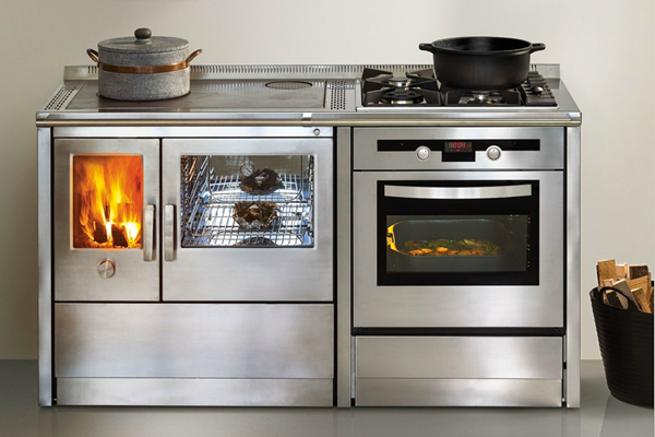 Nordica Extraflame Cucina A Legna Romantica 3 5 Dx Acciaio